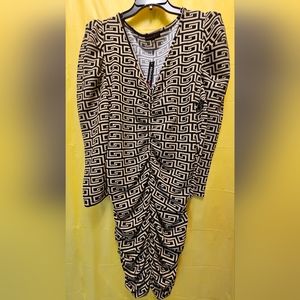 ABSOLUTELY women's black & tan dress 3X